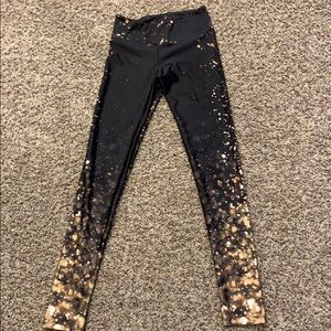 Gold sheep leggings size small